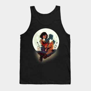 Halloween graveyard girl Tank Top